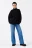 Свитер oversize с высоким воротником - цвет черный - 4