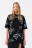 Футболка oversize с тату-принтом - цвет черный - 1