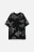 Футболка oversize с тату-принтом - цвет черный - 7