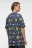 Футболка хлопковая oversize с принтом - цвет синий - 6