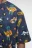 Футболка хлопковая oversize с принтом - цвет синий - 5