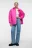 Куртка-рубашка oversize стеганая утепленная - цвет розовый - 4