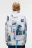 Рубашка oversize хлопковая с фотопринтом - цвет мультиколор - 3