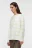 Свитер oversize вискозный тонкой вязки - цвет белый - 2