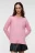 Свитер oversize вискозный тонкой вязки - цвет розовый - 1