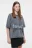 Футболка oversize с вареным эффектом и принтом - цвет черный - 2