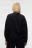 Свитшот хлопковый базовый oversize - цвет черный - 3