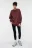 Свитшот хлопковый oversize с принтом - цвет коричневый - 4