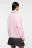 Кардиган oversize удлиненный с нашивкой - цвет розовый - 3