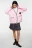 Кардиган oversize удлиненный с нашивкой - цвет розовый - 8