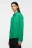 Блузка-рубашка ViShirt базовая из вискозы - цвет зеленый - 2