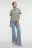 Футболка хлопковая базовая oversize - цвет зеленый - 4