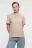 Футболка хлопковая базовая oversize - цвет бежевый - 1