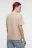 Футболка хлопковая базовая oversize - цвет бежевый - 3