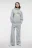 Толстовка хлопковая oversize с принтом-надписью - цвет серый - 4