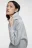 Толстовка хлопковая oversize с принтом-надписью - цвет серый - 9