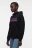 Толстовка хлопковая oversize с принтом - цвет черный - 2