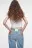 Джинсы-трубы wide leg рваные с потертостями - цвет голубой - 7