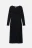 Платье миди с вырезом каре и разрезом на бедре - цвет черный - 8