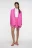 Пиджак oversize однобортный из костюмной ткани - цвет розовый - 4