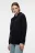 Толстовка oversize хлопковая на молнии с капюшоном - цвет черный - 2