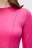 Лонгслив облегающий с волнистыми краями - цвет розовый - 5