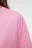 Футболка oversize хлопковая однотонная - цвет розовый - 5
