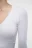 Лонгслив спортивный укороченный с V-вырезом - цвет белый - 6