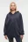 Худи oversize хлопковая на молнии с принтом - цвет серый - 2