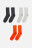 набор носков хлопковых однотонных (3 пары)