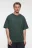 Футболка oversize хлопковая однотонная - цвет зеленый - 2