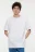 Футболка oversize хлопковая однотонная - цвет белый - 1