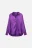 Блузка-рубашка oversize атласная - цвет фиолетовый - 13