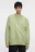 Свитшот oversize хлопковый с состаренным эффектом - цвет зеленый - 1