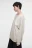 Свитшот oversize хлопковый с состаренным эффектом - цвет бежевый - 2