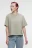 Футболка oversize хлопковая однотонная - цвет зеленый - 1
