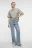 Футболка oversize хлопковая однотонная - цвет зеленый - 6