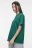 Футболка oversize хлопковая однотонная - цвет зеленый - 2