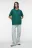 Футболка oversize хлопковая однотонная - цвет зеленый - 4