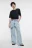 Футболка oversize укороченная хлопковая - цвет черный - 4