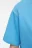 Футболка oversize хлопковая однотонная - цвет голубой - 5