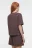 Футболка oversize короткая хлопковая из футера - цвет коричневый - 3