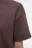 Футболка oversize короткая хлопковая из футера - цвет коричневый - 5