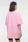 Футболка oversize хлопковая с принтом - цвет розовый - 4