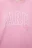 Футболка oversize хлопковая с принтом - цвет розовый - 6