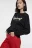 Свитшот oversize хлопковый с гоночным принтом - цвет черный - 8