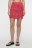 Юбка-карандаш мини вискозная с разрезом на бедре - цвет розовый - 1