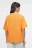 Футболка oversize хлопковая однотонная - цвет оранжевый - 4