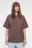 Футболка oversize хлопковая однотонная - цвет бежевый - 1