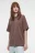 Футболка oversize хлопковая однотонная - цвет бежевый - 2